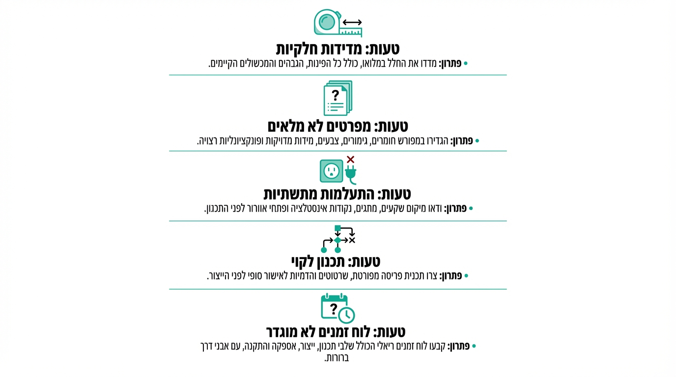 טעויות נפוצות בהזמנת ריהוט משרדי