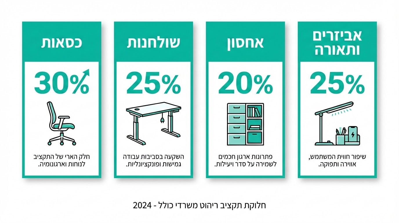 כמה עולה לרהט משרד קטן