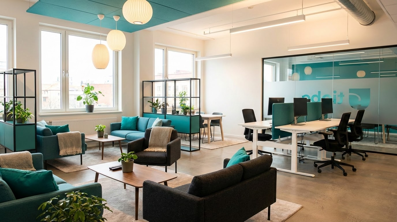 בניית משרד חדשני עם תחושת הייטק