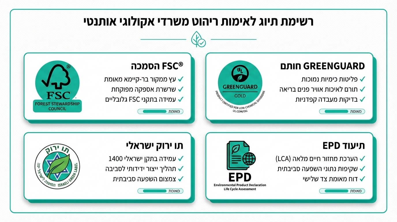 איך מזהים ריהוט ירוק אמיתי
