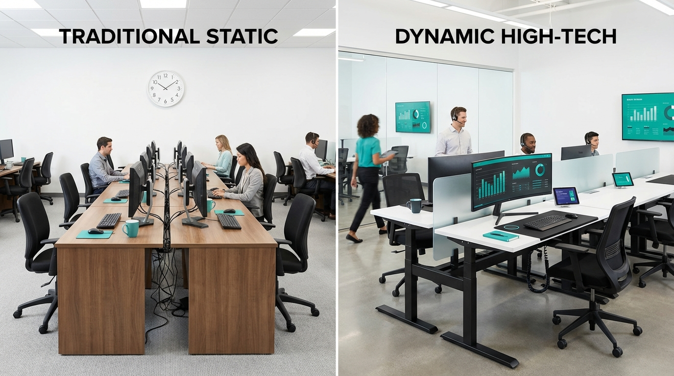 ההבדל בין ריהוט הייטק לריהוט משרדי רגיל