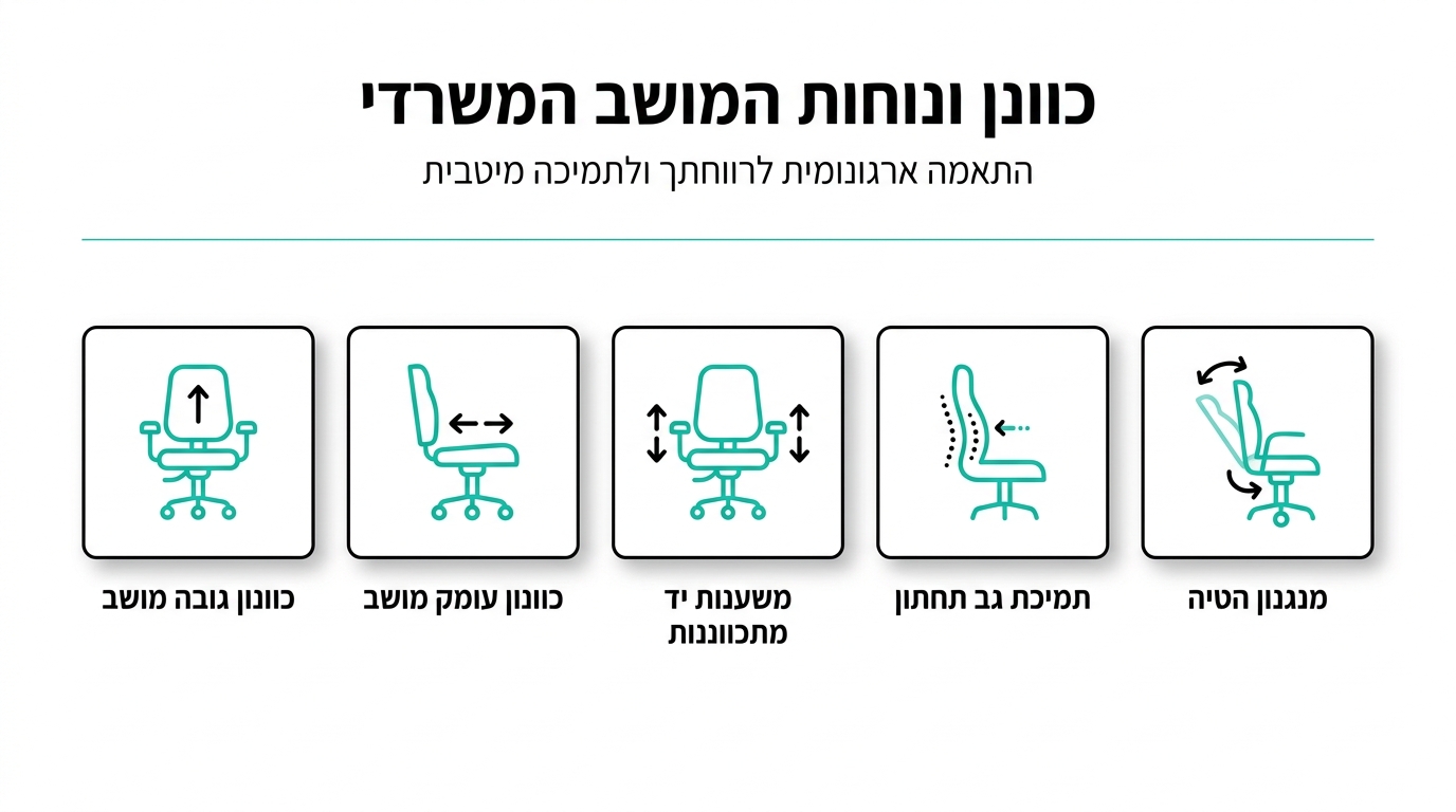 תכונות חיוניות בכיסא לבעיות גב