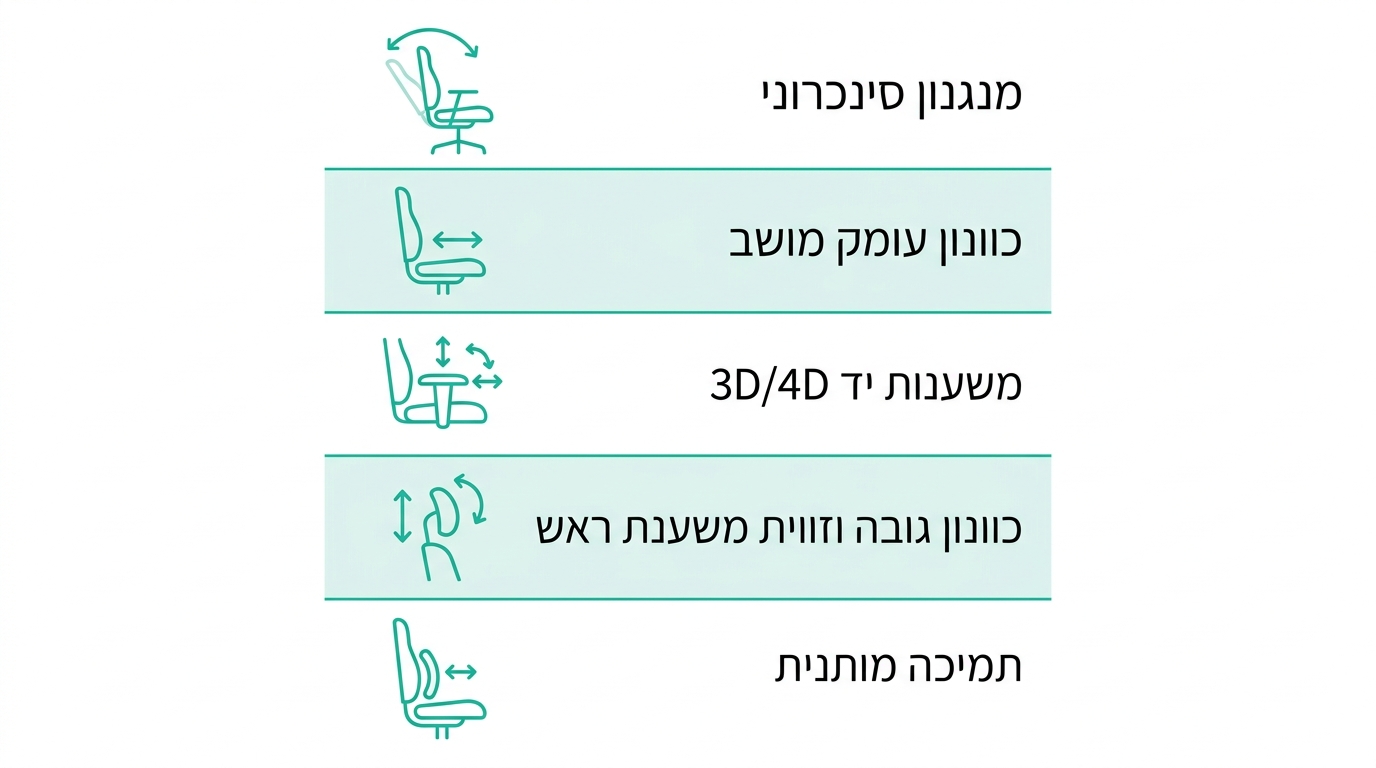 איך לבחור כיסא משרדי עם משענת ראש מתכווננת