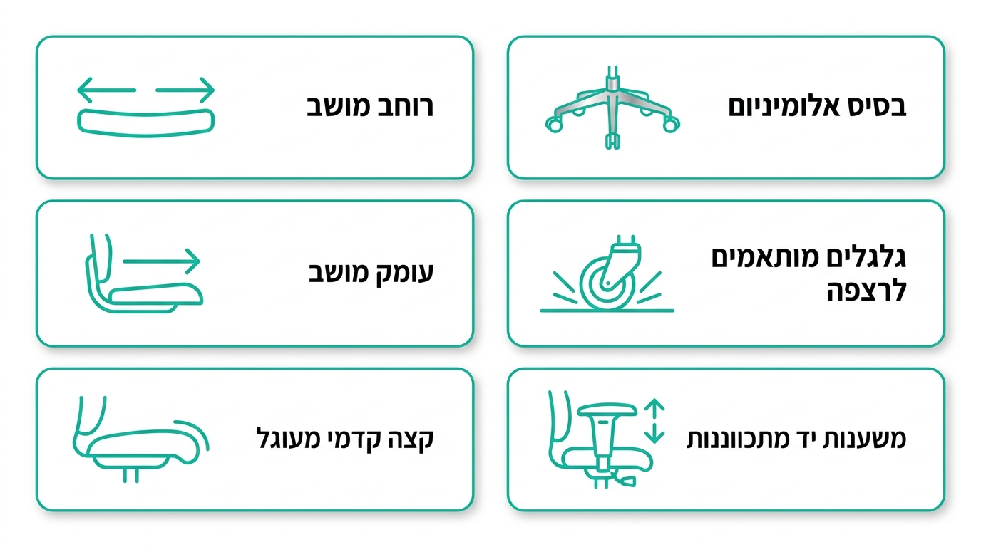 מה חשוב לבדוק לפני שקונים כיסא לעבודה יומית