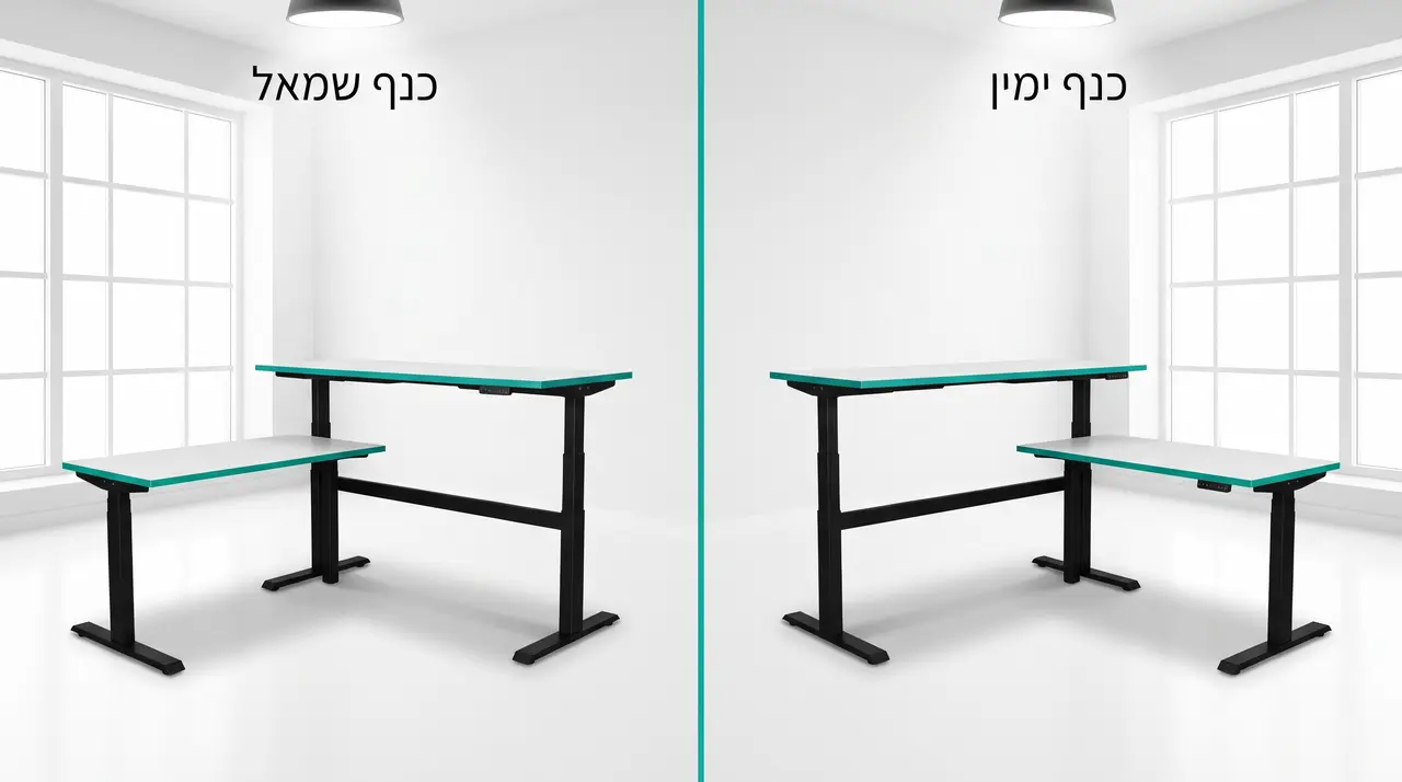 הפיכות כנף ימין ושמאל בשולחן פינתי